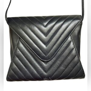 Jay Herbert New York vintage chevron quilted flap bag